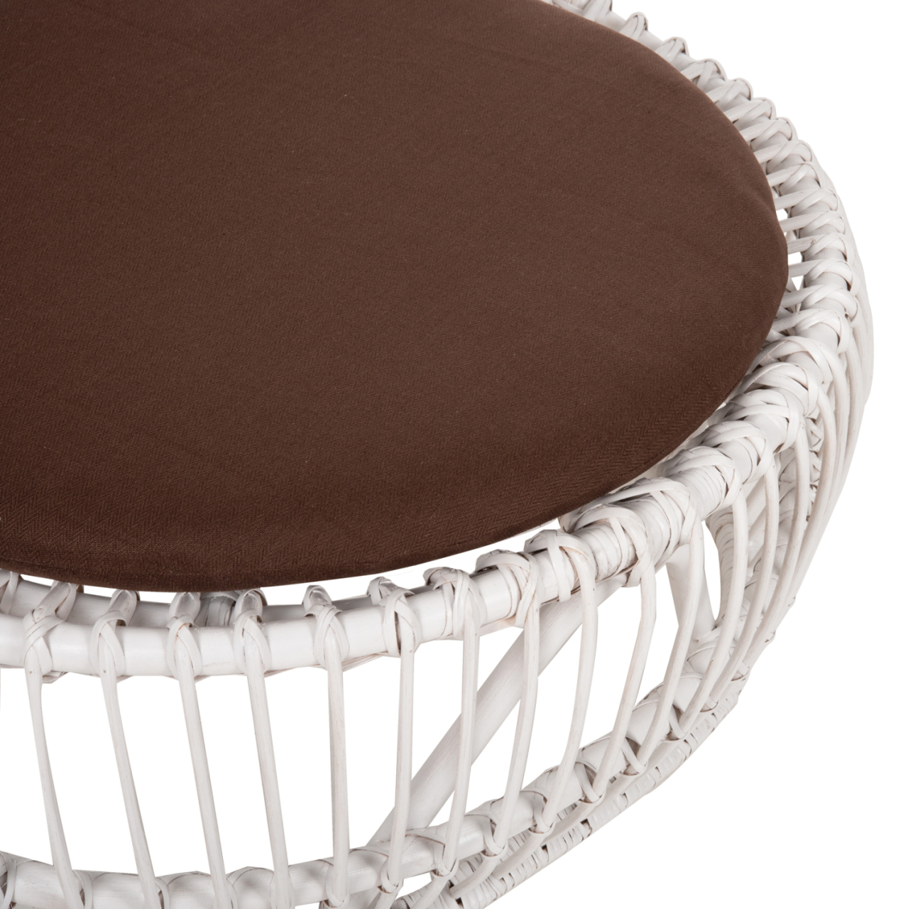 ARMCHAIR ENTROPY HM9840.02 RATTAN IN WHITE-BROWN CUSHION 80x97x85Hcm. [7]