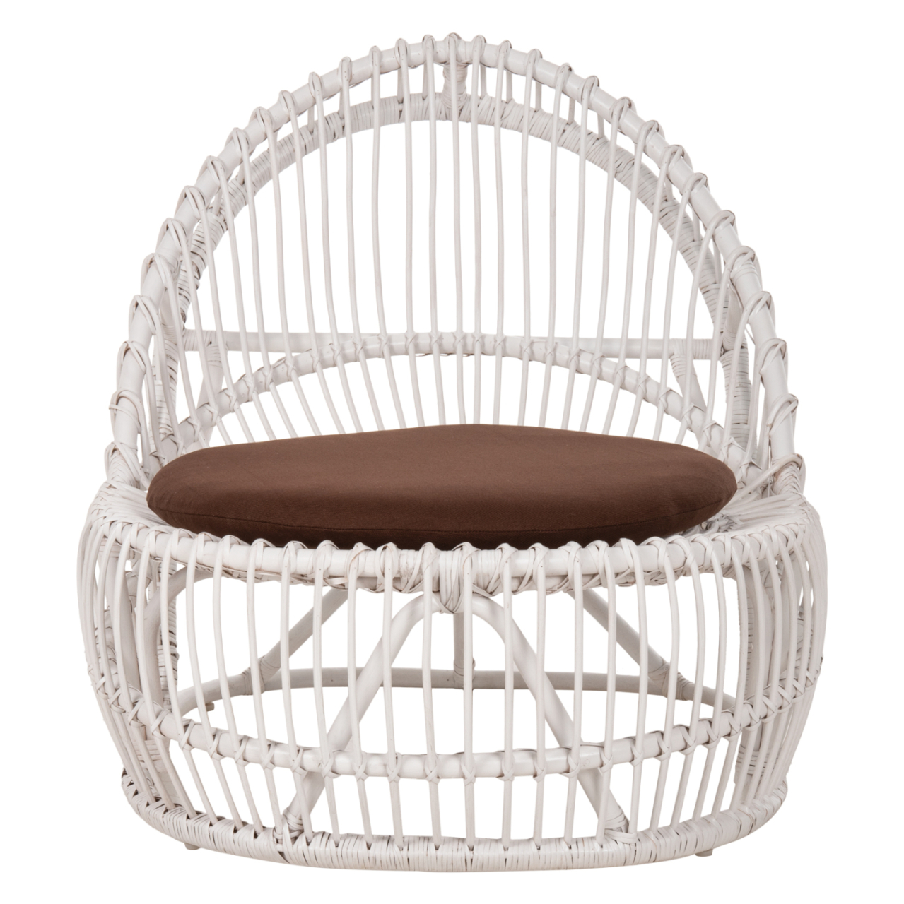 ARMCHAIR ENTROPY HM9840.02 RATTAN IN WHITE-BROWN CUSHION 80x97x85Hcm. [3]