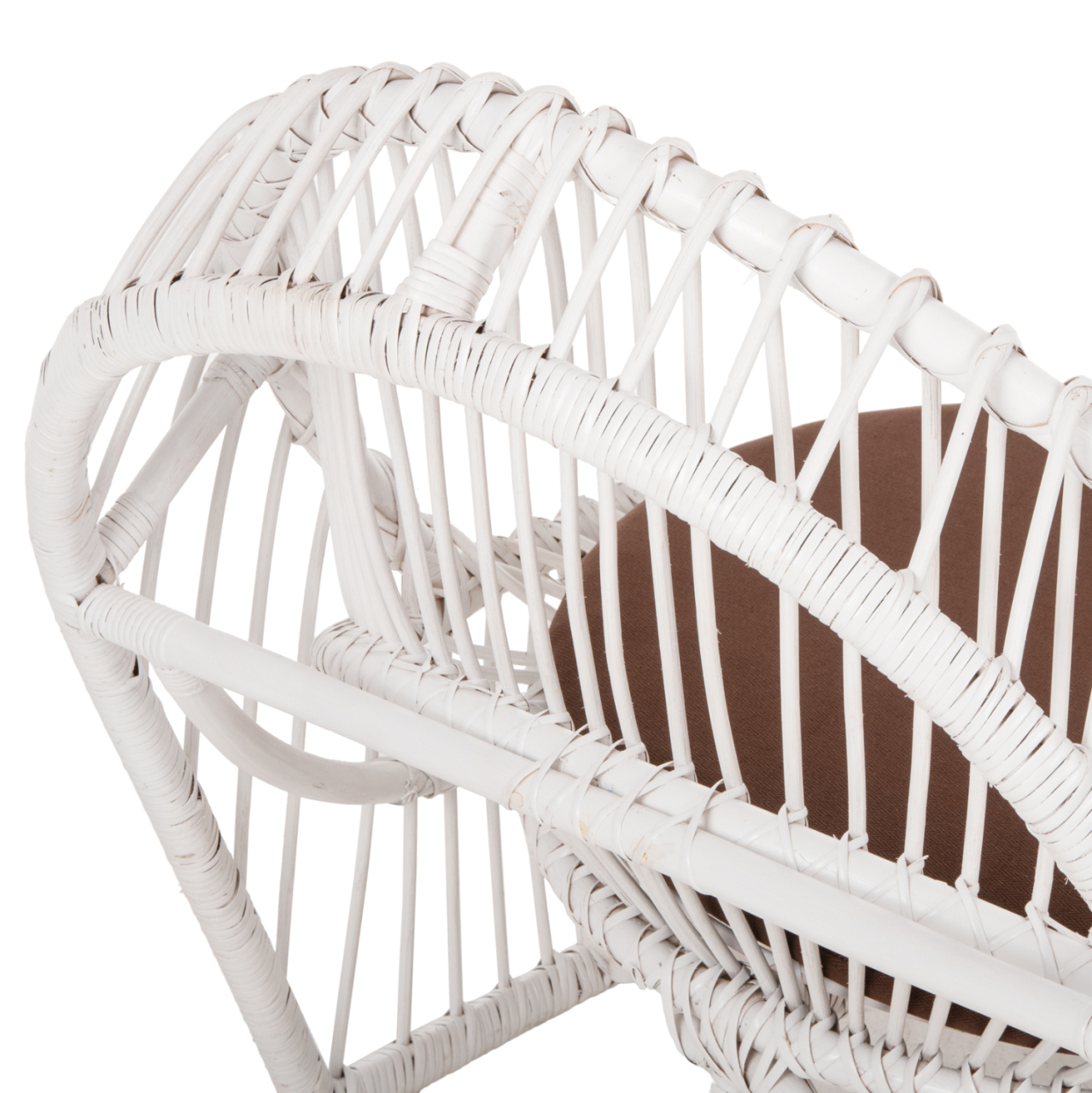 ARMCHAIR ENTROPY HM9840.02 RATTAN IN WHITE-BROWN CUSHION 80x97x85Hcm. [9]