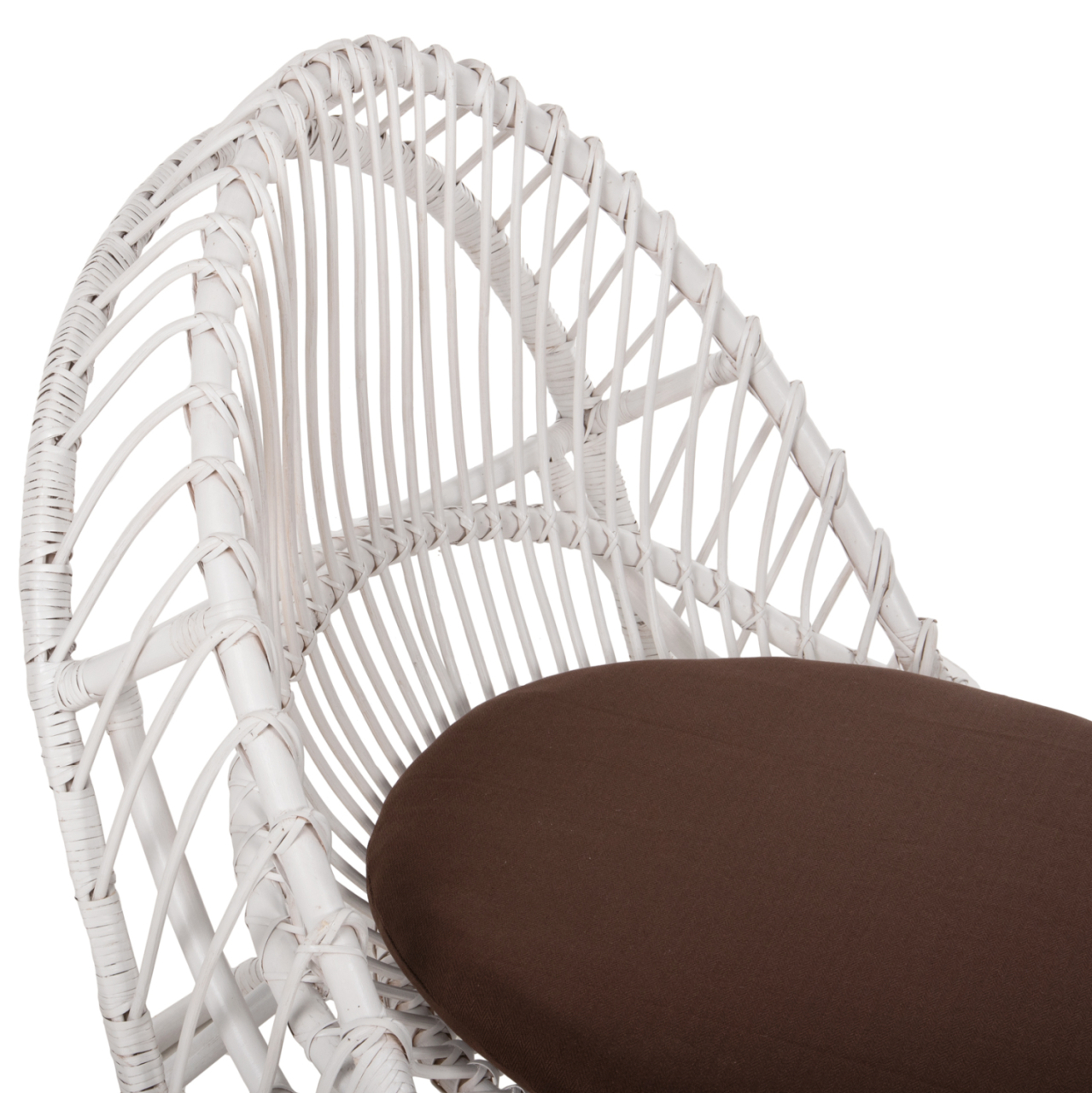 ARMCHAIR ENTROPY HM9840.02 RATTAN IN WHITE-BROWN CUSHION 80x97x85Hcm. [8]