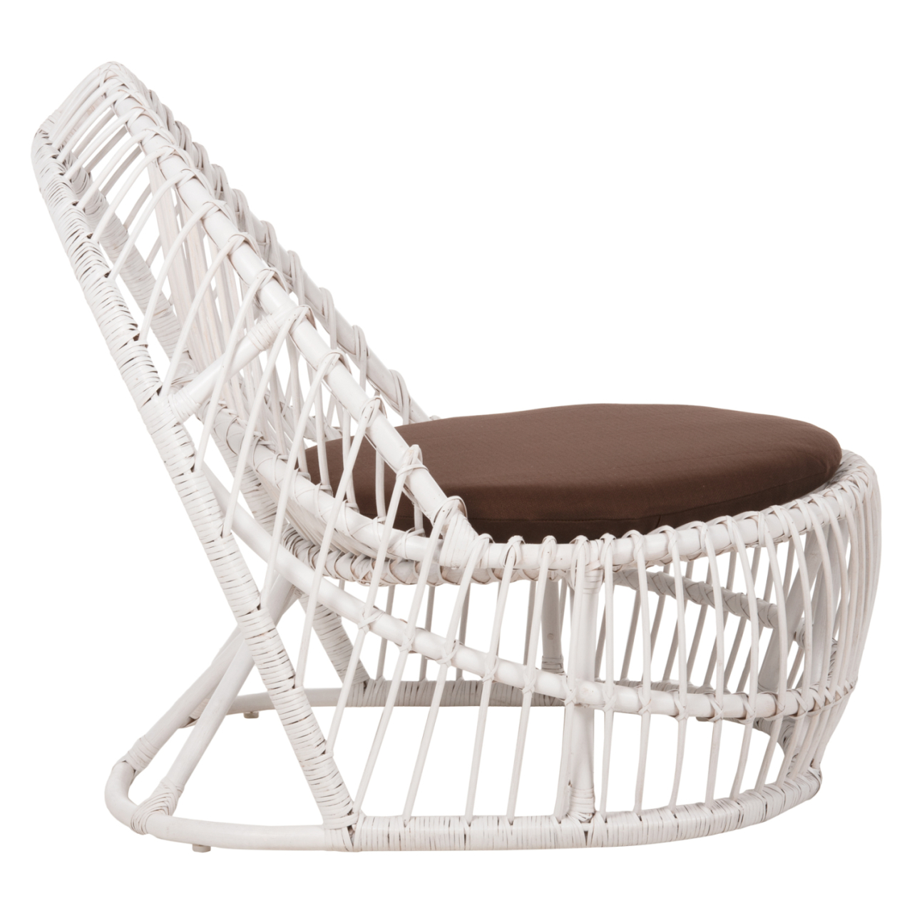 ARMCHAIR ENTROPY HM9840.02 RATTAN IN WHITE-BROWN CUSHION 80x97x85Hcm. [4]
