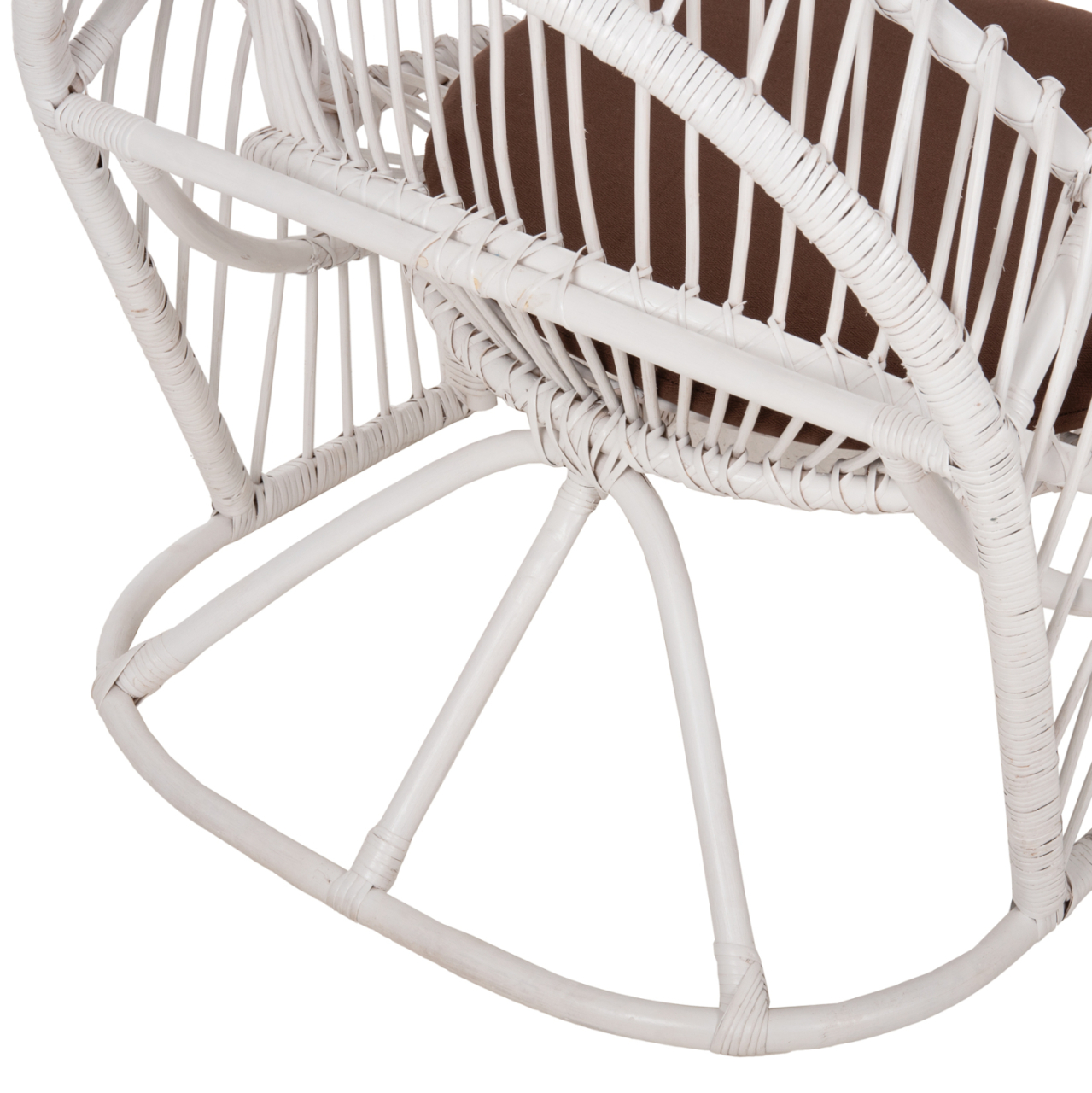 ARMCHAIR ENTROPY HM9840.02 RATTAN IN WHITE-BROWN CUSHION 80x97x85Hcm. [10]
