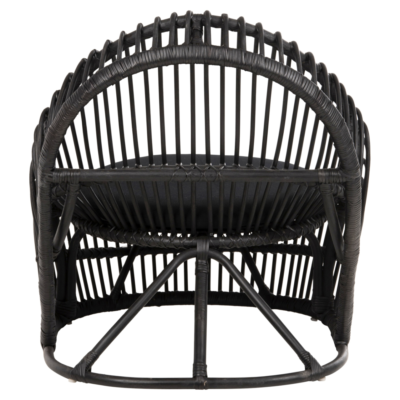 ARMCHAIR ENTROPY HM9840.03 NATURAL POLISHED RATTAN WITH CUSHION-BLACK 80x97x85Hcm. [6]