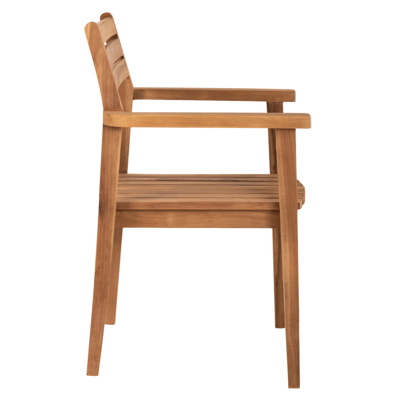 ARMCHAIR ERIETTA HM9534 TEAK WOOD IN NATURAL COLOR STACKABLE 60x54x87Hcm. [4]