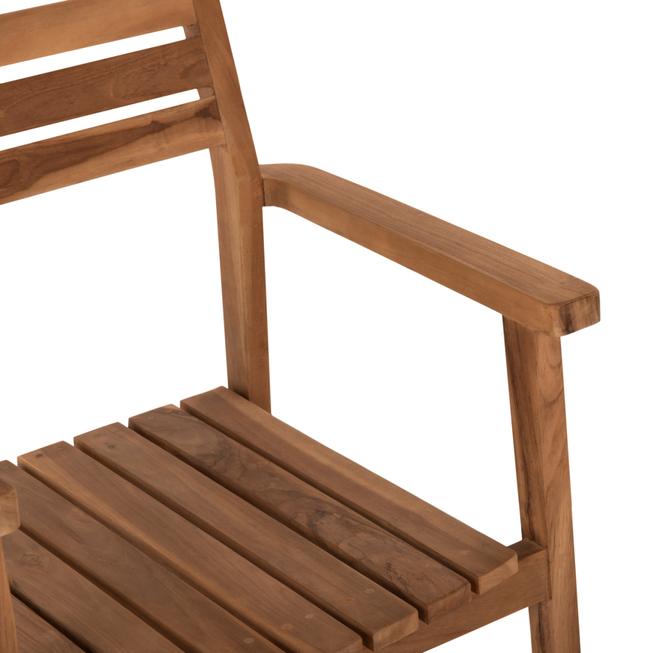 ARMCHAIR ERIETTA HM9534 TEAK WOOD IN NATURAL COLOR STACKABLE 60x54x87Hcm. [7]