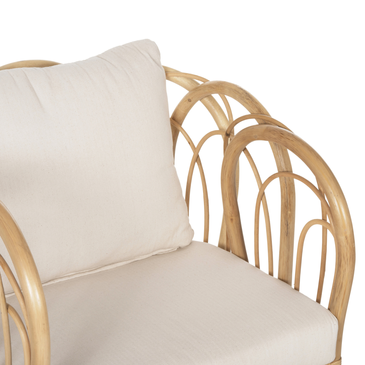 ARMCHAIR ESTOR HM9817 RATTAN IN NATURAL-WHITE CUSHION--B'RATED 78x75x92Hcm. [7]