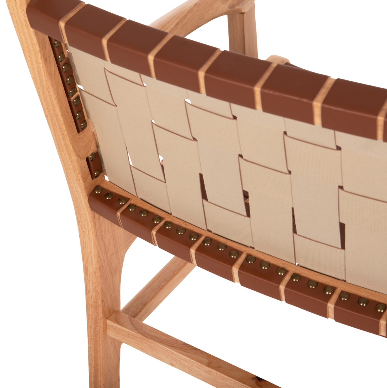 ARMCHAIR FELIPE HM9328.01 TOON WOOD PU LEATHER BROWN 62x59x86Hcm. [10]