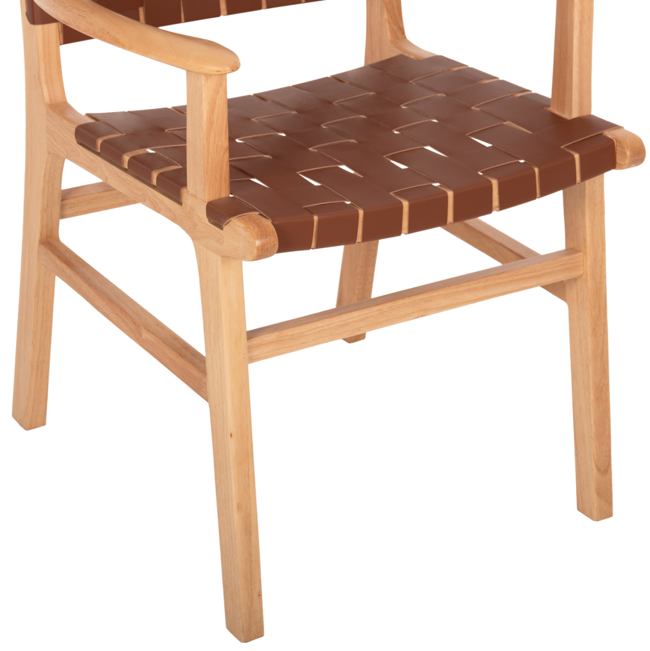ARMCHAIR FELIPE HM9328.01 TOON WOOD PU LEATHER BROWN 62x59x86Hcm. [9]