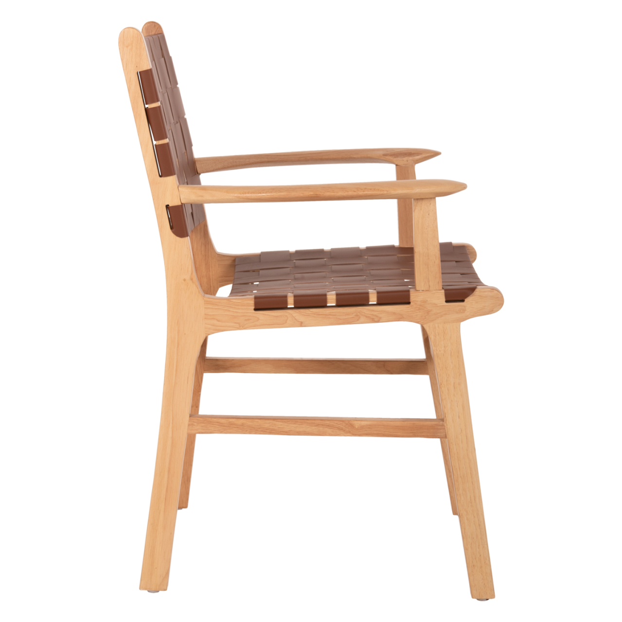 ARMCHAIR FELIPE HM9328.01 TOON WOOD PU LEATHER BROWN 62x59x86Hcm. [4]