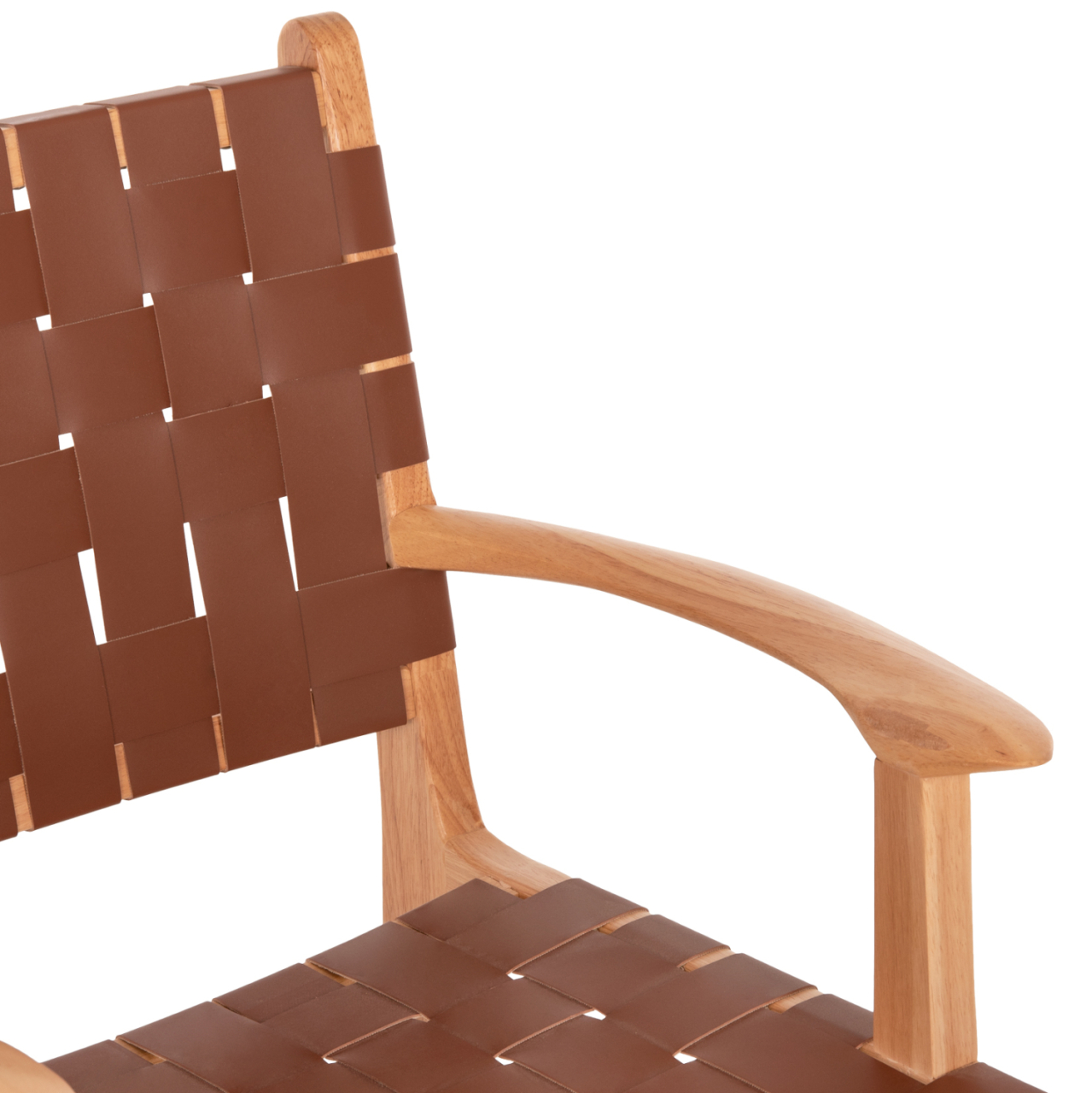 ARMCHAIR FELIPE HM9328.01 TOON WOOD PU LEATHER BROWN 62x59x86Hcm. [8]