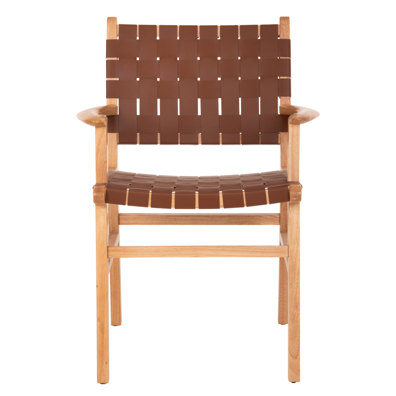 ARMCHAIR FELIPE HM9328.01 TOON WOOD PU LEATHER BROWN 62x59x86Hcm. [3]