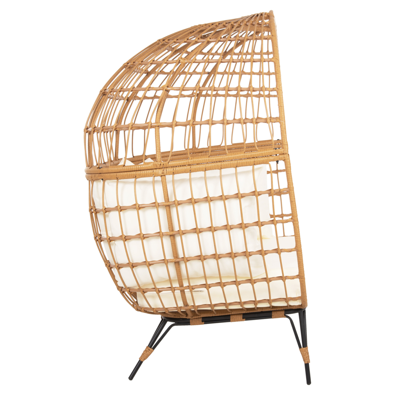 ARMCHAIR FOR TWO NEST TYPE RATTAN MIAMI HM5870.11 132.5x90x154H cm. [4]