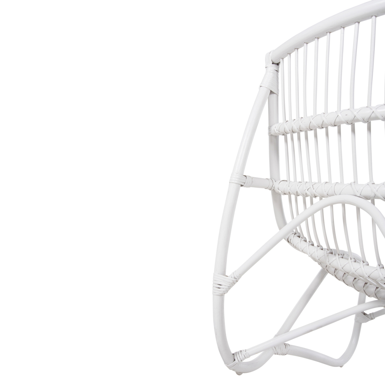 ARMCHAIR GRINN HM9815.03 RATTAN RODS IN WHITE COLOR 56.5x73.5x79.5H cm. [10]