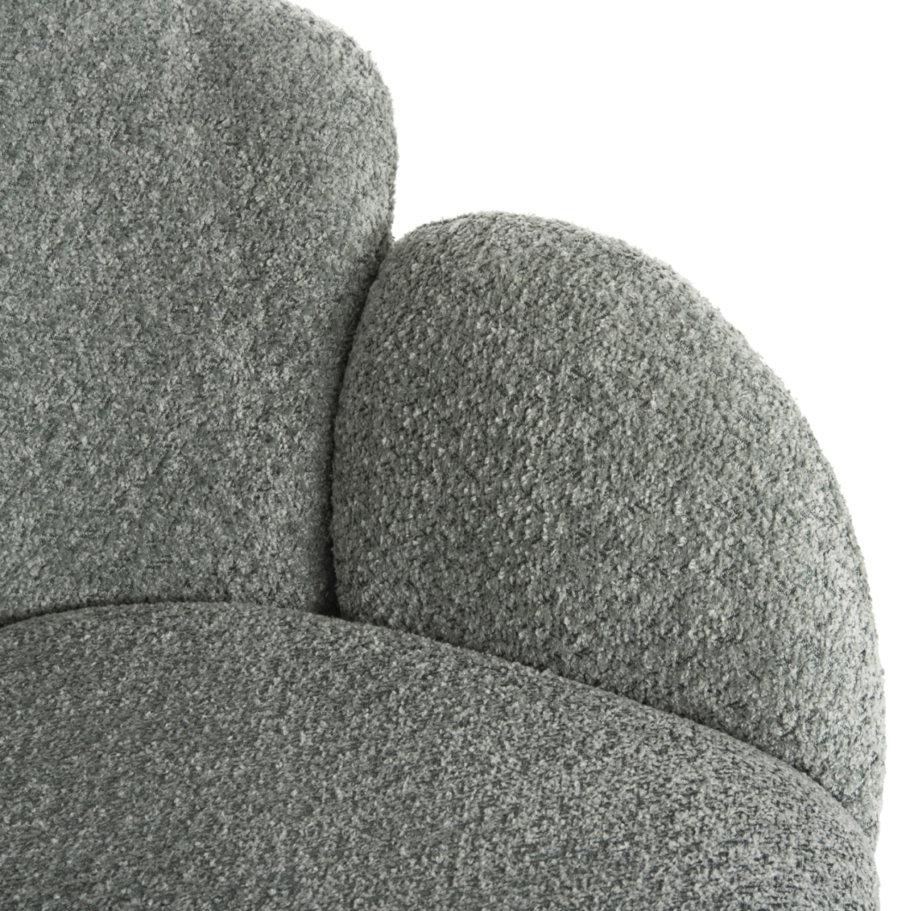 ARMCHAIR HARNIS HM9603.05 PISTACHIO GREEN BOUCLE-BLACK METAL BASE 59.5x64x77Hcm. [8]