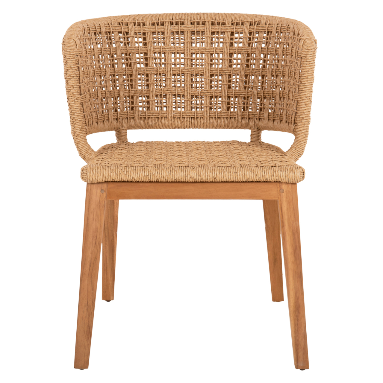 ARMCHAIR INDOORS FARLEY HM9827 TEAK WOOD-SYNTHETIC ROPE-NATURAL COLOR 58x59x72Hcm. [3]