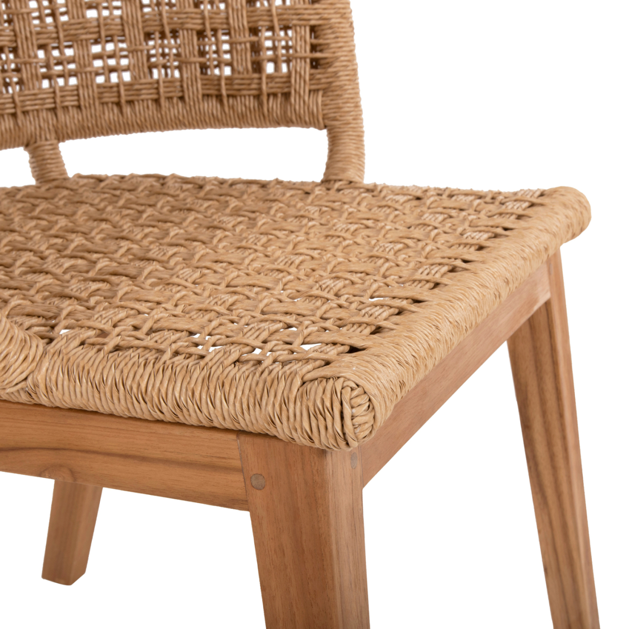ARMCHAIR INDOORS FARLEY HM9827 TEAK WOOD-SYNTHETIC ROPE-NATURAL COLOR 58x59x72Hcm. [8]
