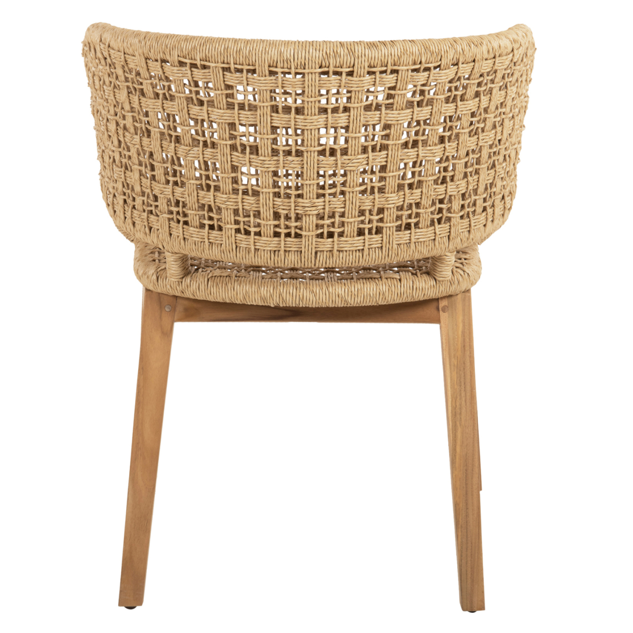 ARMCHAIR INDOORS FARLEY HM9827 TEAK WOOD-SYNTHETIC ROPE-NATURAL COLOR 58x59x72Hcm. [6]