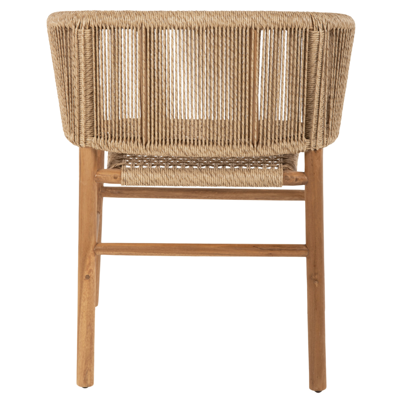 ARMCHAIR IRVINE HM9822 TEAK WOOD-SYNTHETIC ROPE IN NATURAL COLOR 64x56x76Hcm. [6]