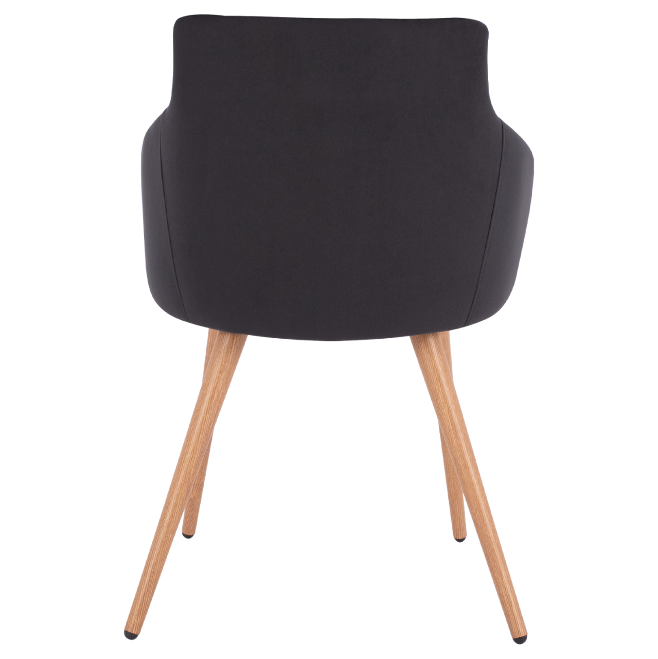 Armchair Ivy Velvet Black with metallic legs HM8546.04 53x55x79cm [6]