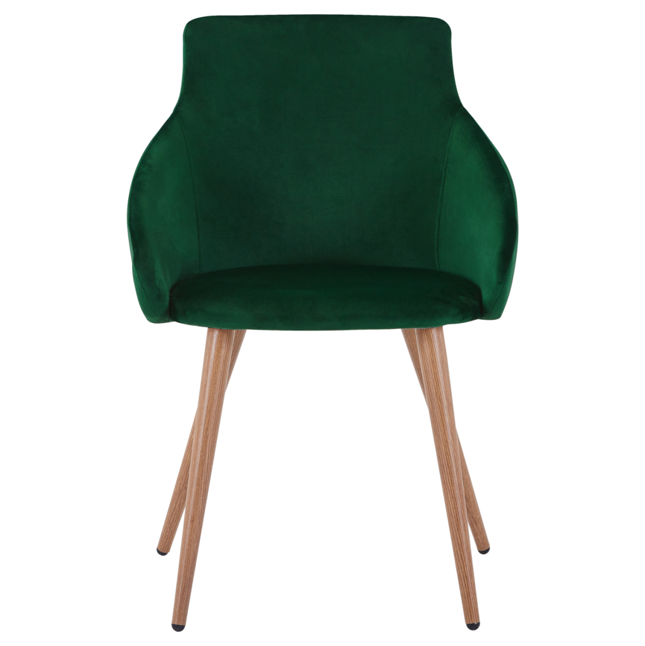 Armchair Ivy Velvet Green and metallic legs HM8546.03 55x55x80 cm [3]