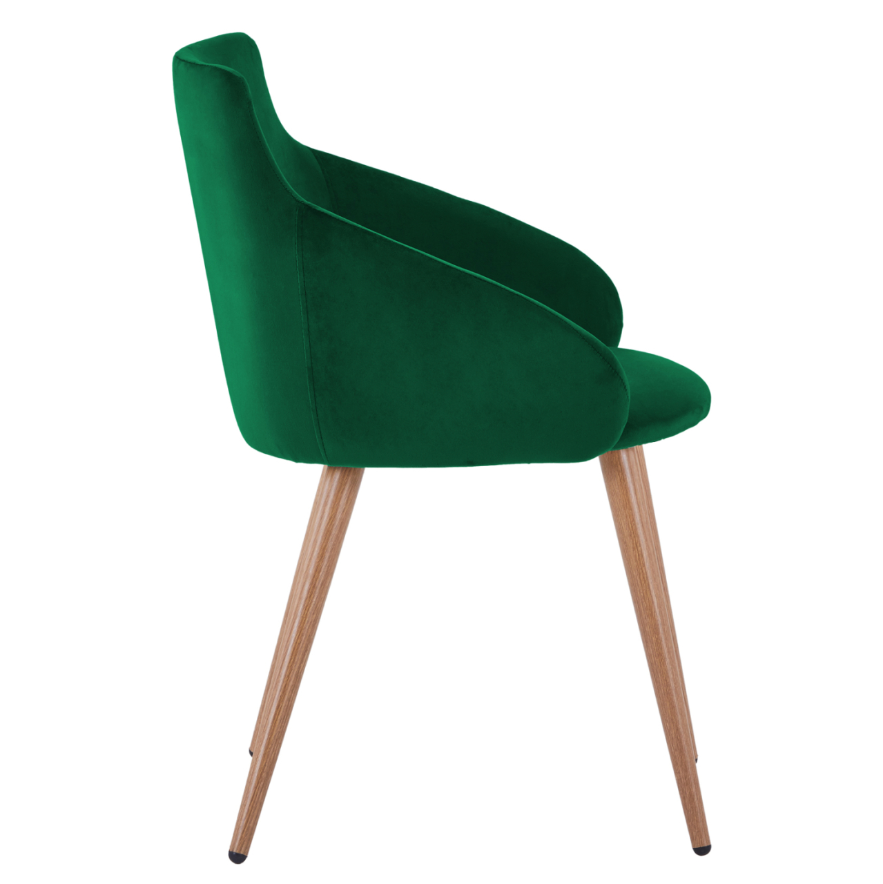 Armchair Ivy Velvet Green and metallic legs HM8546.03 55x55x80 cm [4]