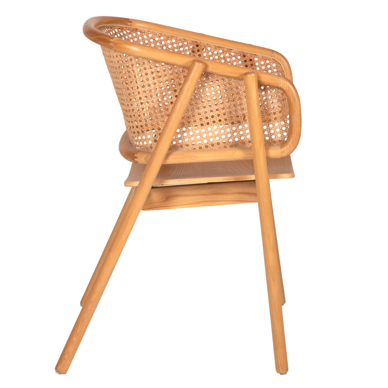 ARMCHAIR KENLEE HM9872 ASHWOOD AND NATURAL RATTAN IN NATURAL COLOR 57,5x55x81Hcm. [4]