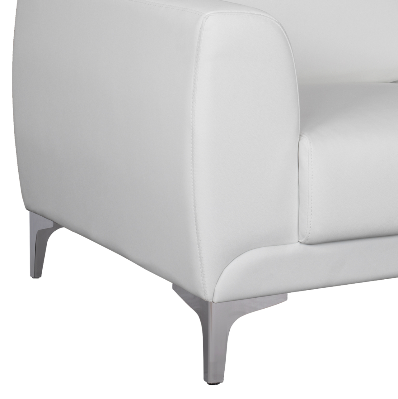 Armchair Kenzie HM3121.12 White PU 89x81x81 cm [10]