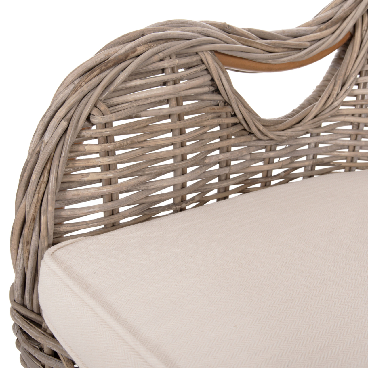 ARMCHAIR KEYLA HM9536 BROWN RATTAN-ECRU CUSHION 63x65x87Hcm. [9]
