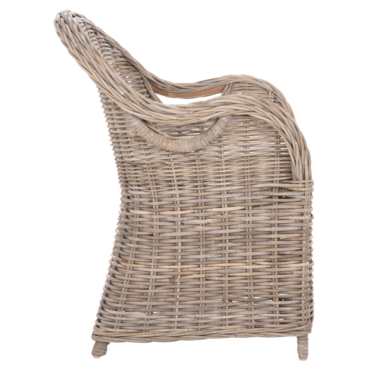 ARMCHAIR KEYLA HM9536 BROWN RATTAN-ECRU CUSHION 63x65x87Hcm. [4]