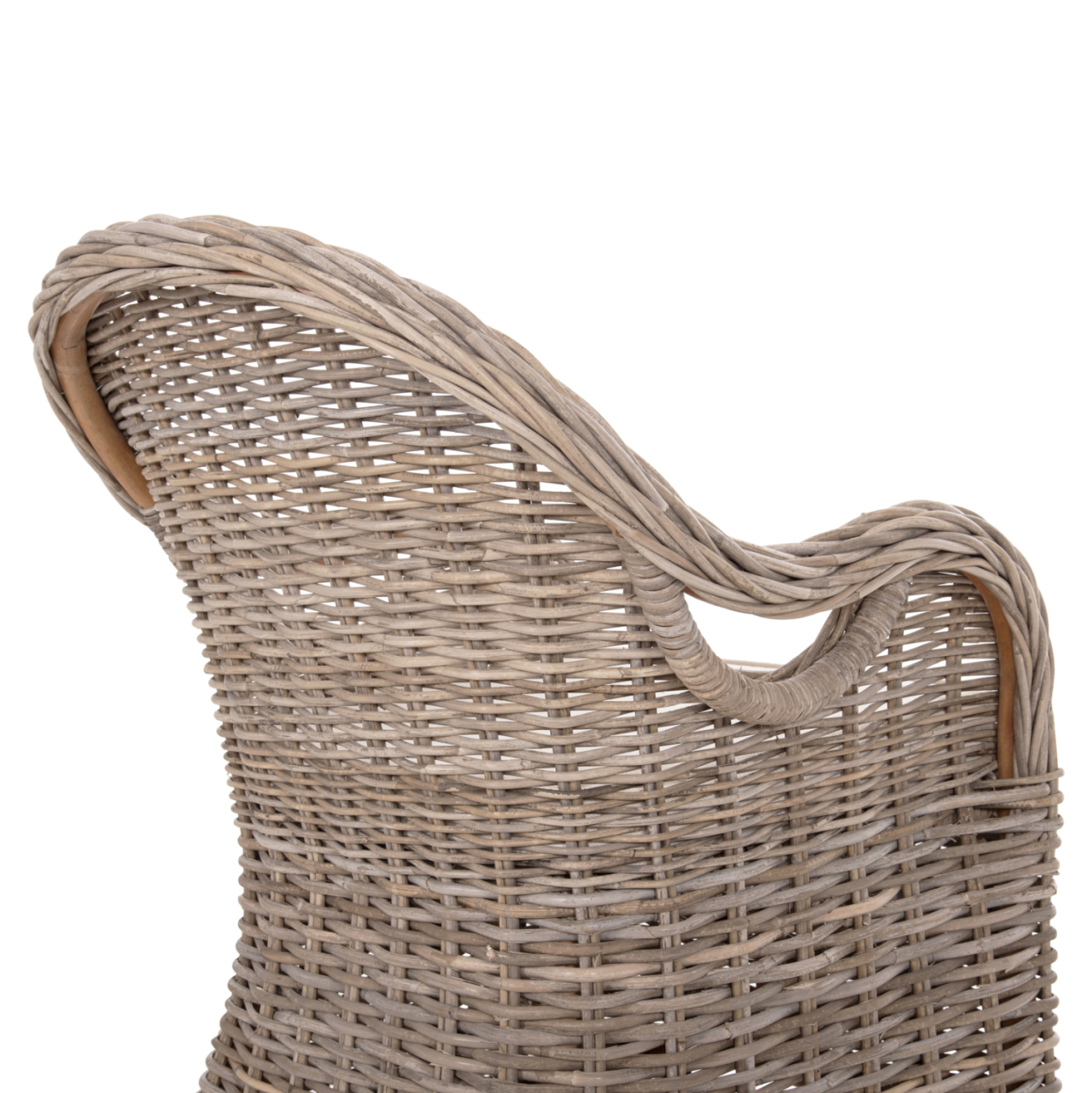 ARMCHAIR KEYLA HM9536 BROWN RATTAN-ECRU CUSHION 63x65x87Hcm. [8]