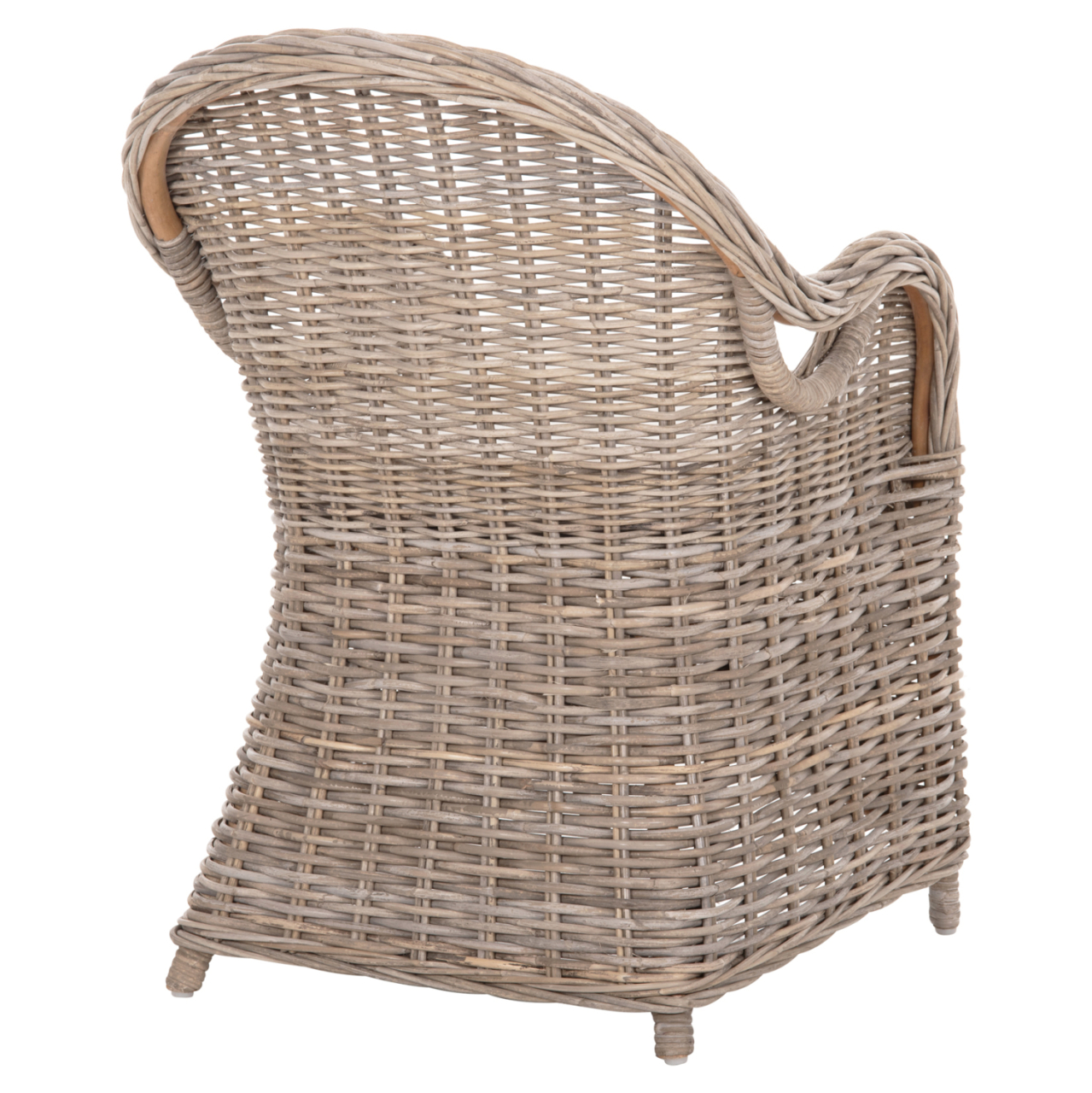 ARMCHAIR KEYLA HM9536 BROWN RATTAN-ECRU CUSHION 63x65x87Hcm. [5]