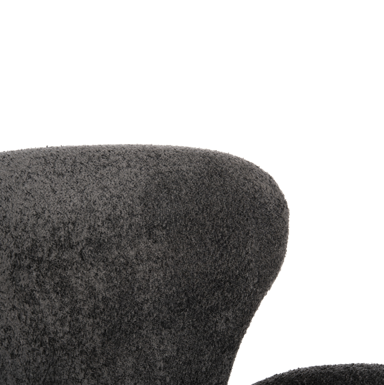 ARMCHAIR KRYLY HM9593.01 GREY BOUCLE FABRIC-BLACK WOODEN LEGS 83x87x89Hcm. [9]