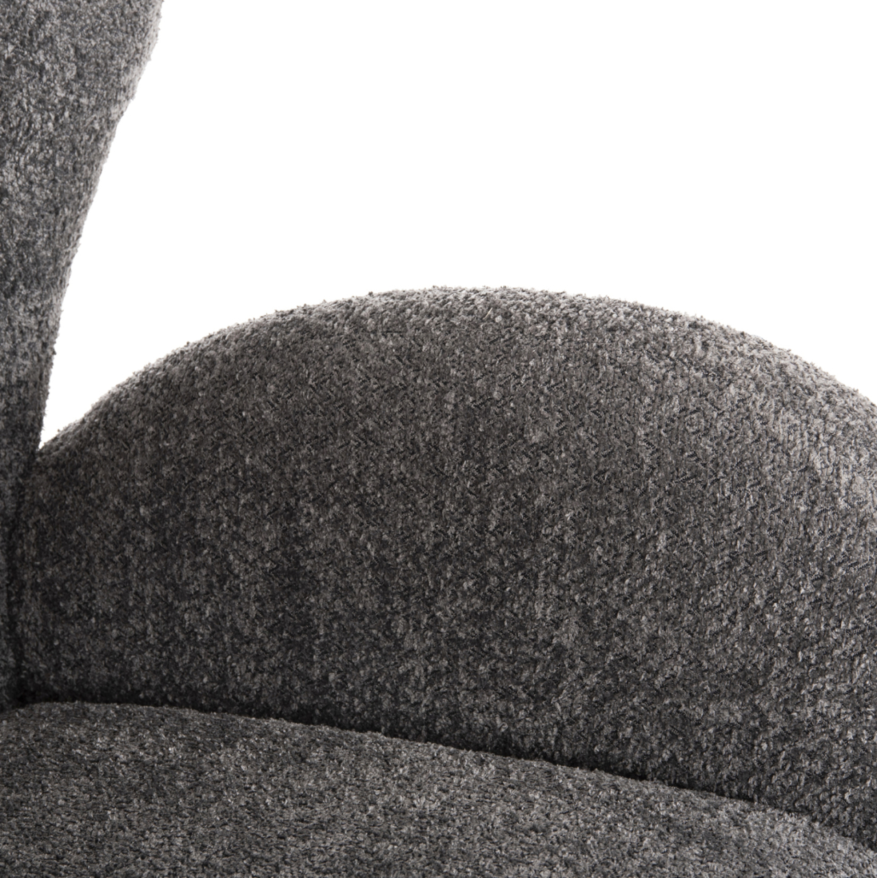 ARMCHAIR KRYLY HM9593.01 GREY BOUCLE FABRIC-BLACK WOODEN LEGS 83x87x89Hcm. [8]