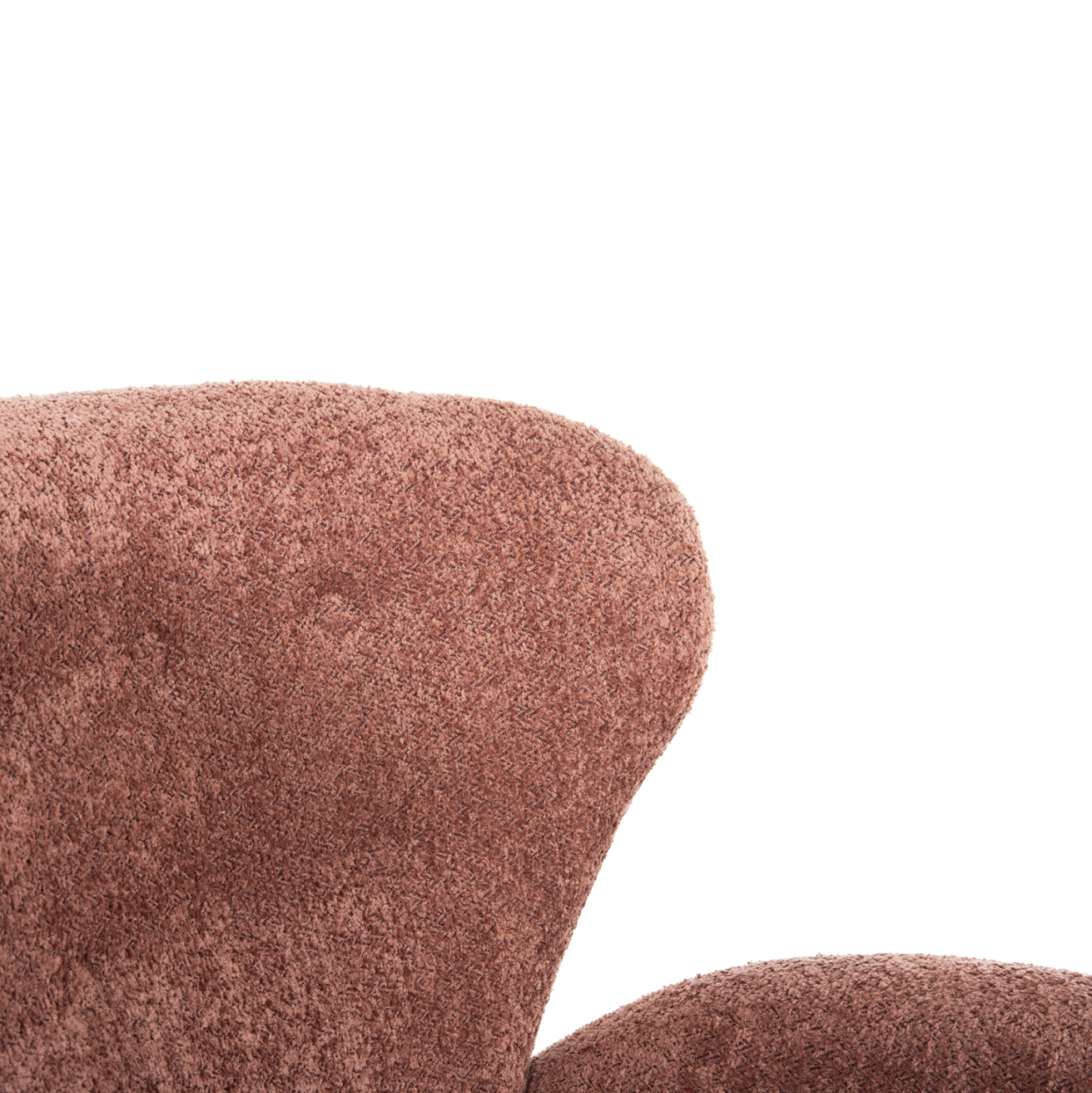 ARMCHAIR KRYLY HM9593.02 PINK BOUCLE FABRIC-BLACK WOODEN LEGS 83x87x89Hcm. [9]