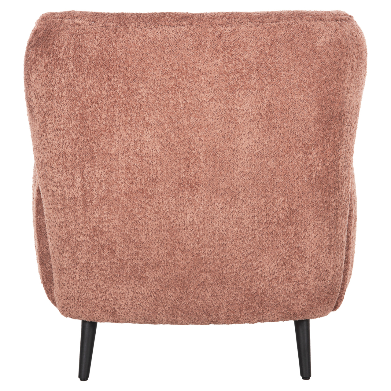 ARMCHAIR KRYLY HM9593.02 PINK BOUCLE FABRIC-BLACK WOODEN LEGS 83x87x89Hcm. [6]