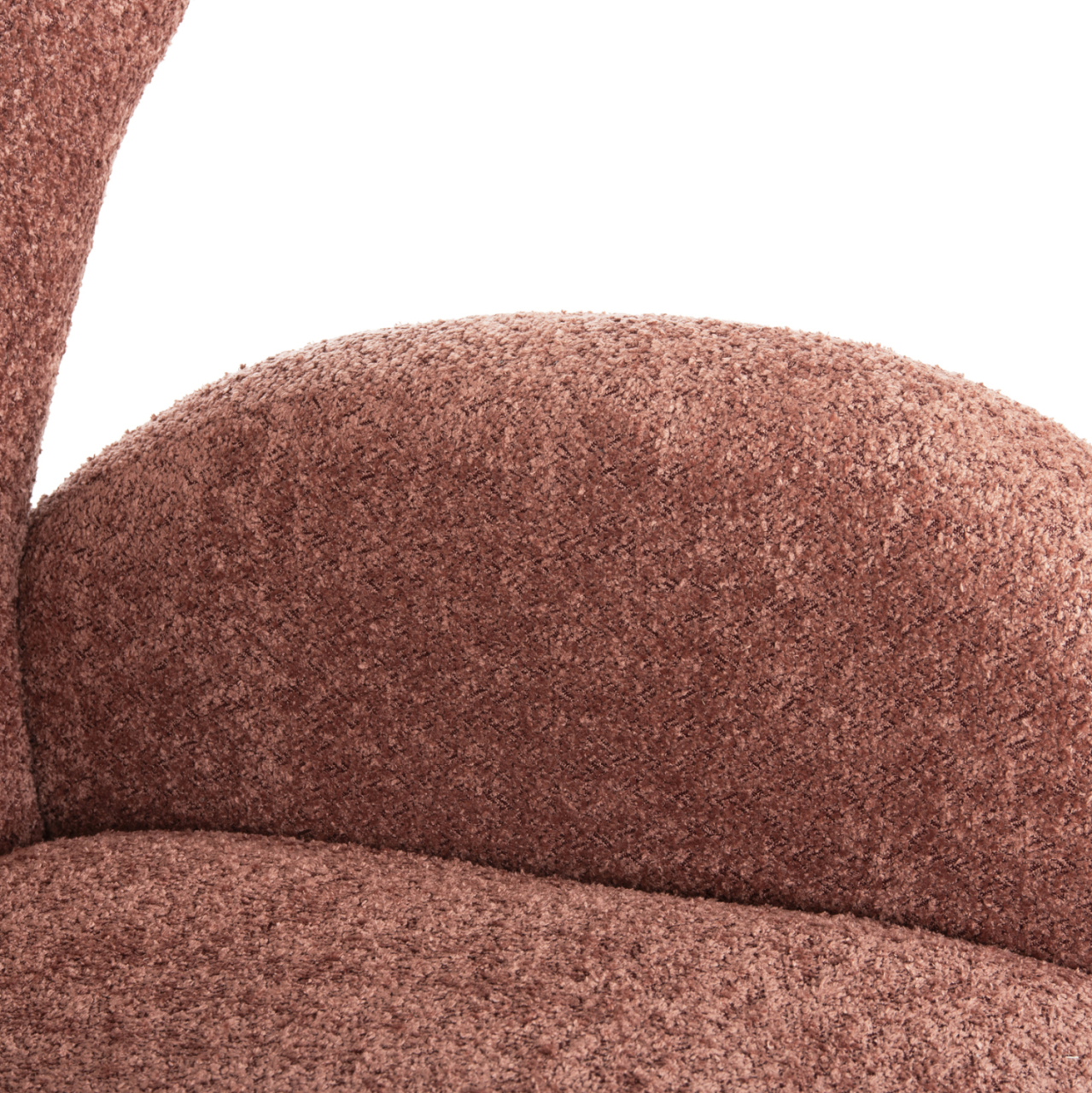 ARMCHAIR KRYLY HM9593.02 PINK BOUCLE FABRIC-BLACK WOODEN LEGS 83x87x89Hcm. [8]