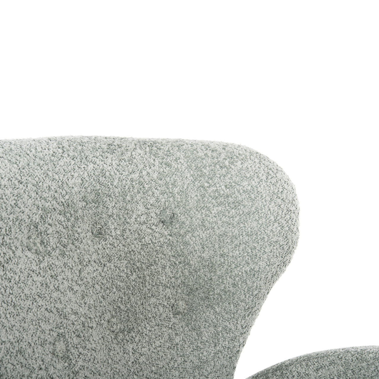 ARMCHAIR KRYLY HM9593.05 PEA GREEN BOUCLE FABRIC-BLACK WOODEN LEGS 83x87x89Hcm. [9]
