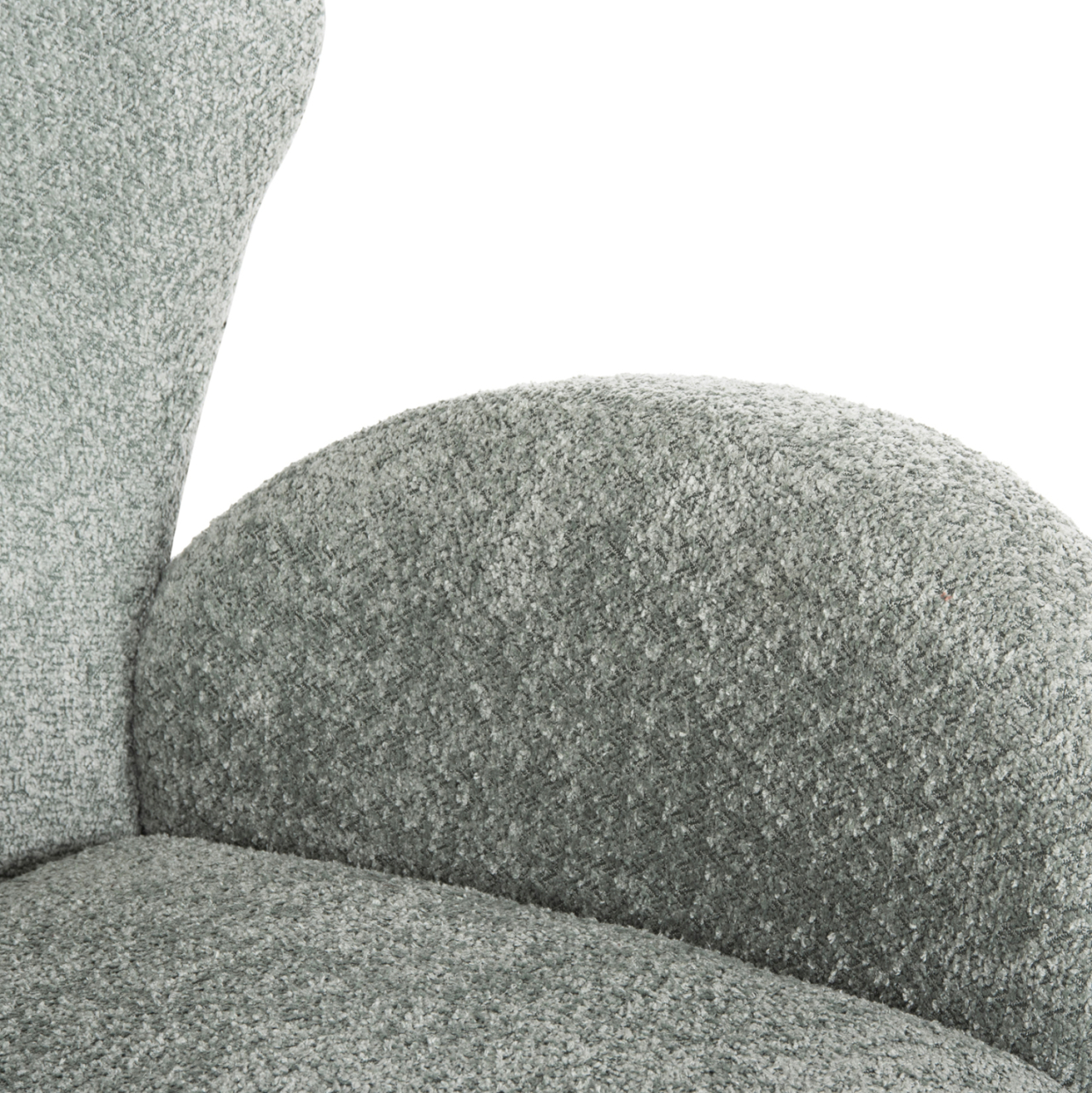 ARMCHAIR KRYLY HM9593.05 PEA GREEN BOUCLE FABRIC-BLACK WOODEN LEGS 83x87x89Hcm. [8]