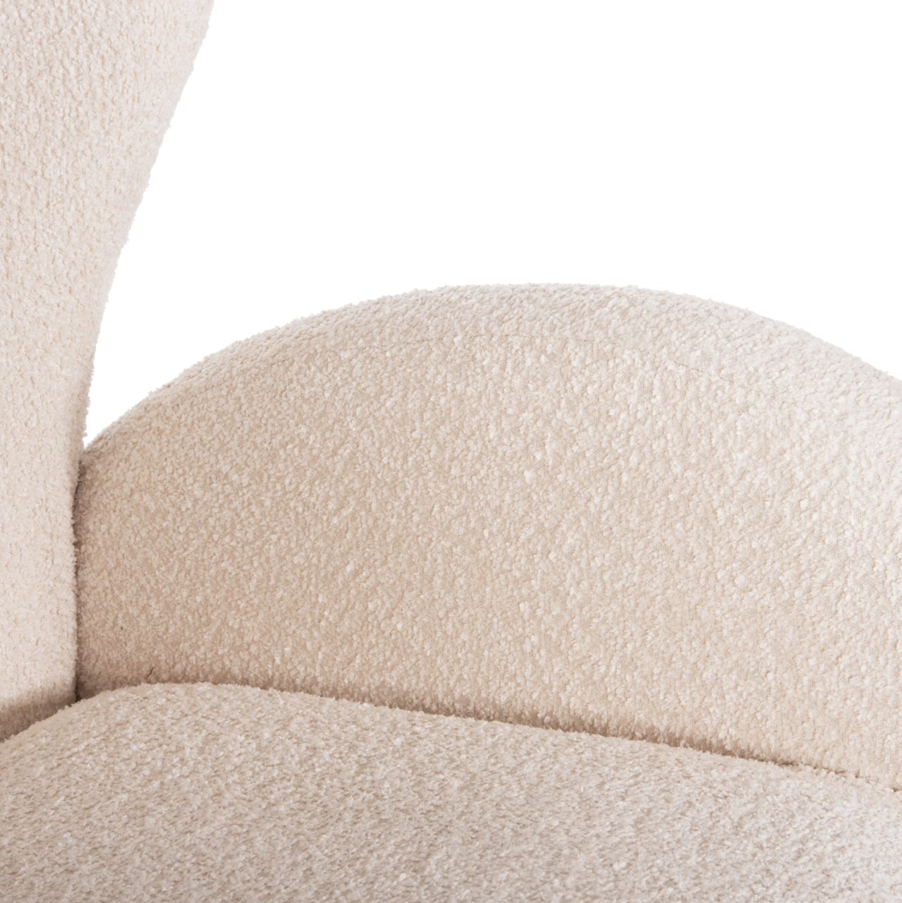 ARMCHAIR KRYLY HM9593.06 ECRU BOUCLE FABRIC-BLACK WOODEN LEGS 83x87x89Hcm. [8]