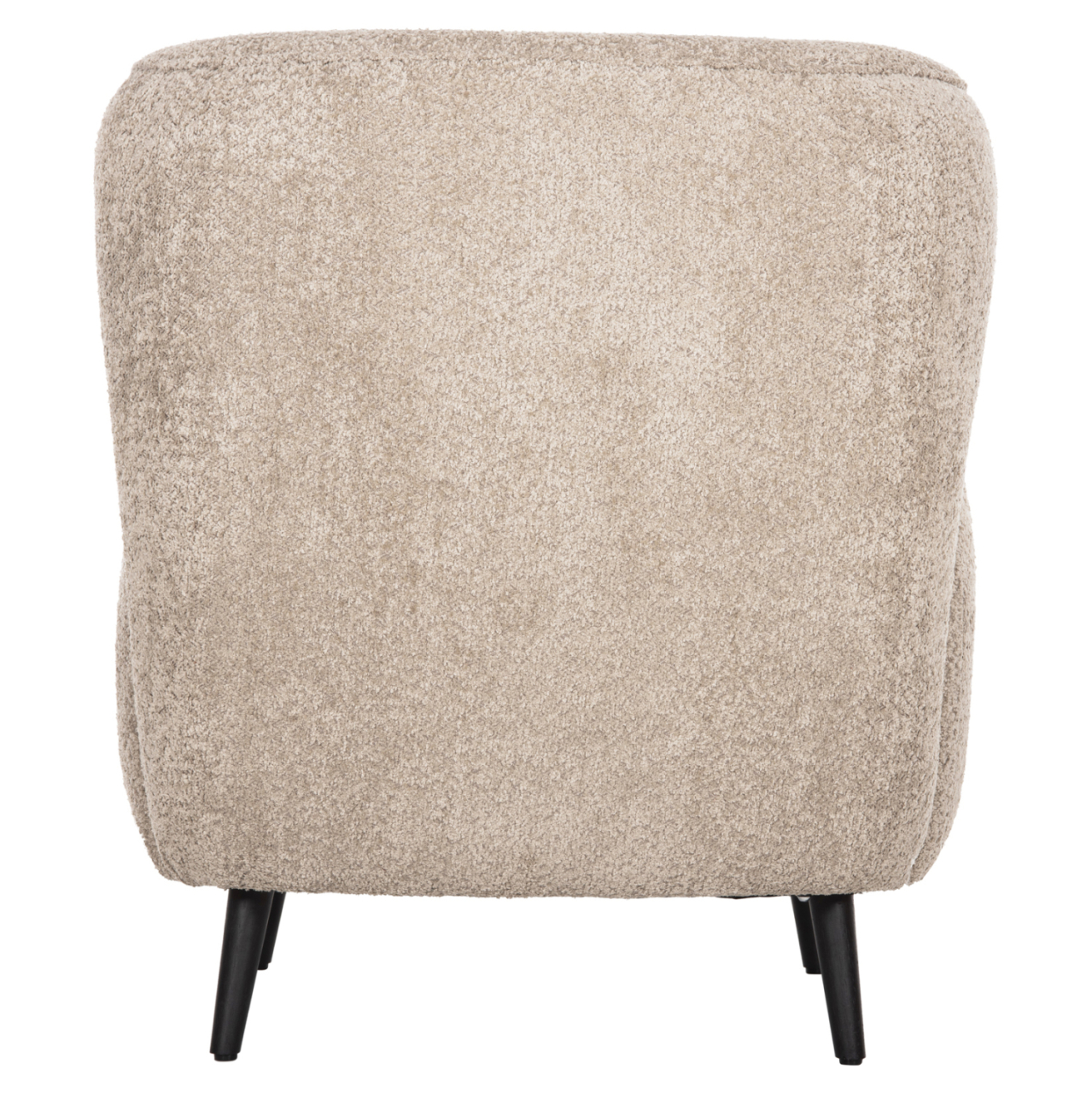 ARMCHAIR KRYLY HM9593.07 BEIGE BOUCLE FABRIC-BLACK WOODEN LEGS 83x87x89Hcm. [6]