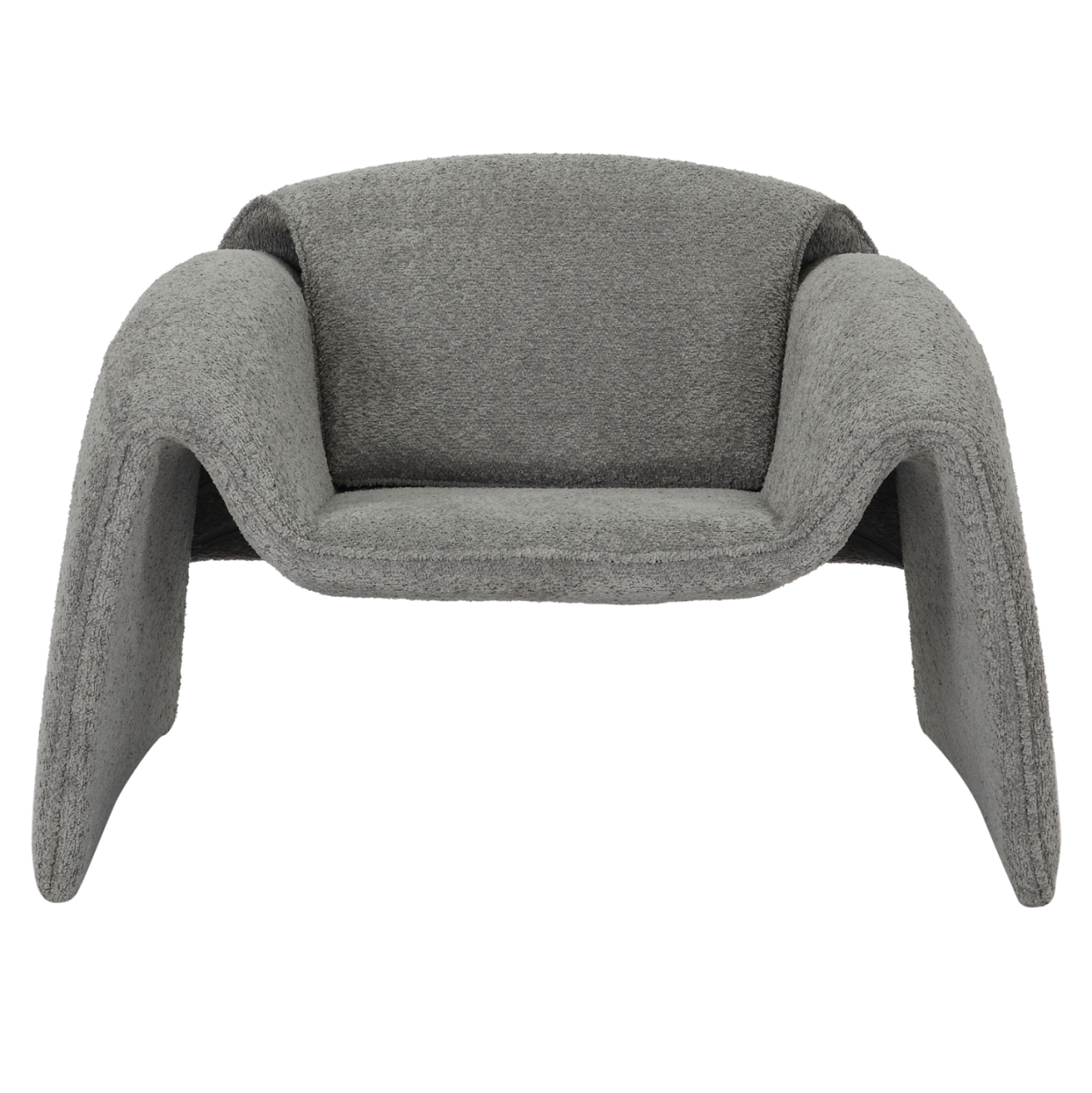 ARMCHAIR LAFORGE HM9679.01 GREY BOUCLE FABRIC-METAL FRAME 100x83x66Hcm. [3]
