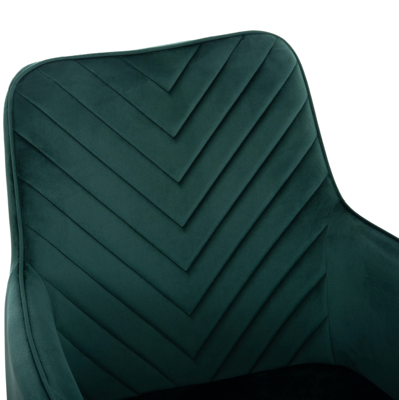ARMCHAIR LATRELL HM8582.03 CYPRESS GREEN VELVET and BLACK METAL LEGS 54x57x84Hcm. [7]