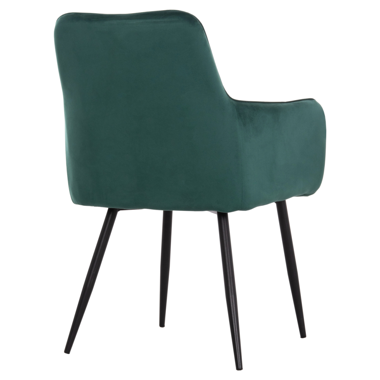 ARMCHAIR LATRELL HM8582.03 CYPRESS GREEN VELVET and BLACK METAL LEGS 54x57x84Hcm. [5]