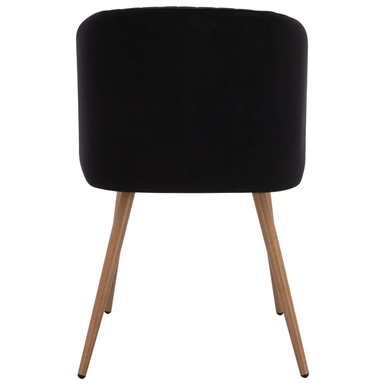 Armchair Leah with Velvet Black and Metallic Legs HM8543.04 53x57x81 cm. [6]