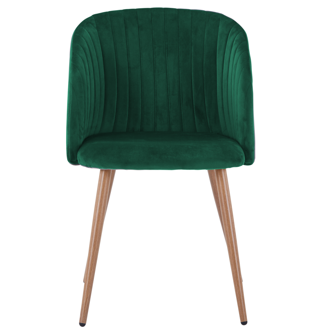 Armchair Leah with Velvet Cyppress Green and Metallic Legs HM8543.03 51x58x80 cm [3]