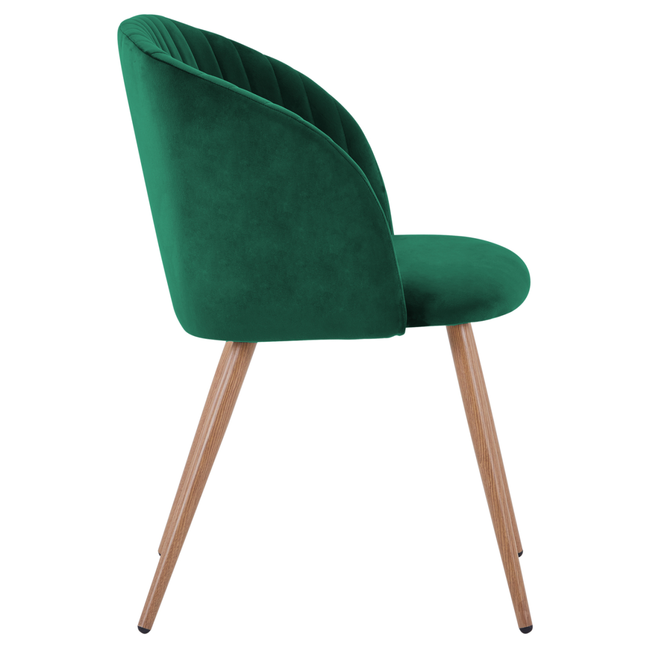Armchair Leah with Velvet Cyppress Green and Metallic Legs HM8543.03 51x58x80 cm [4]