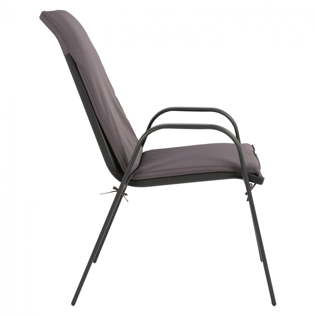 Armchair Leon Metallic grey withgrey pillow HM10573.01 54x70x93 cm. [4]
