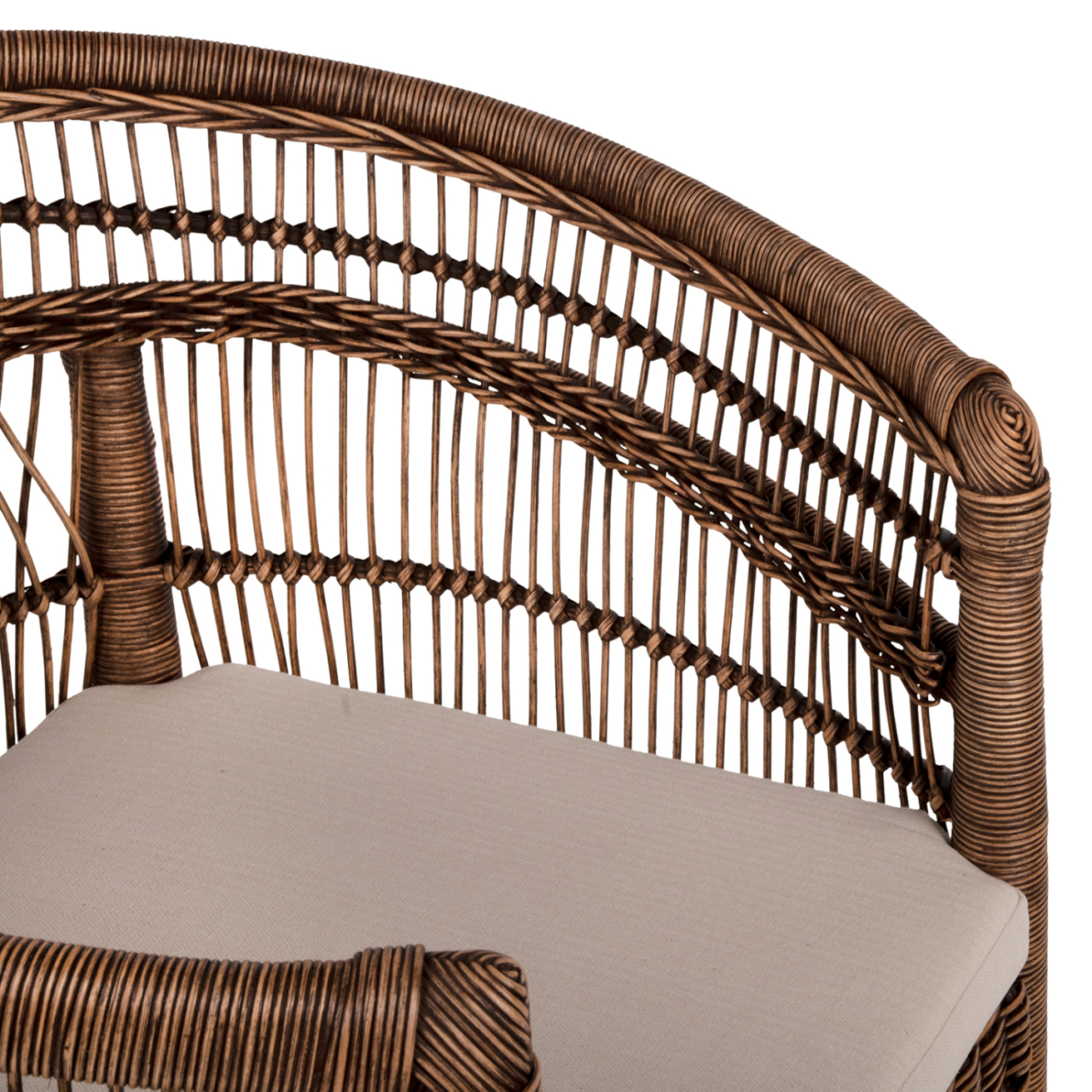 ARMCHAIR MALAWI HM9635.01 MAHOGANY WOOD WITH RATTAN IN BROWN--B'RATED 80x70x86Hcm. [7]