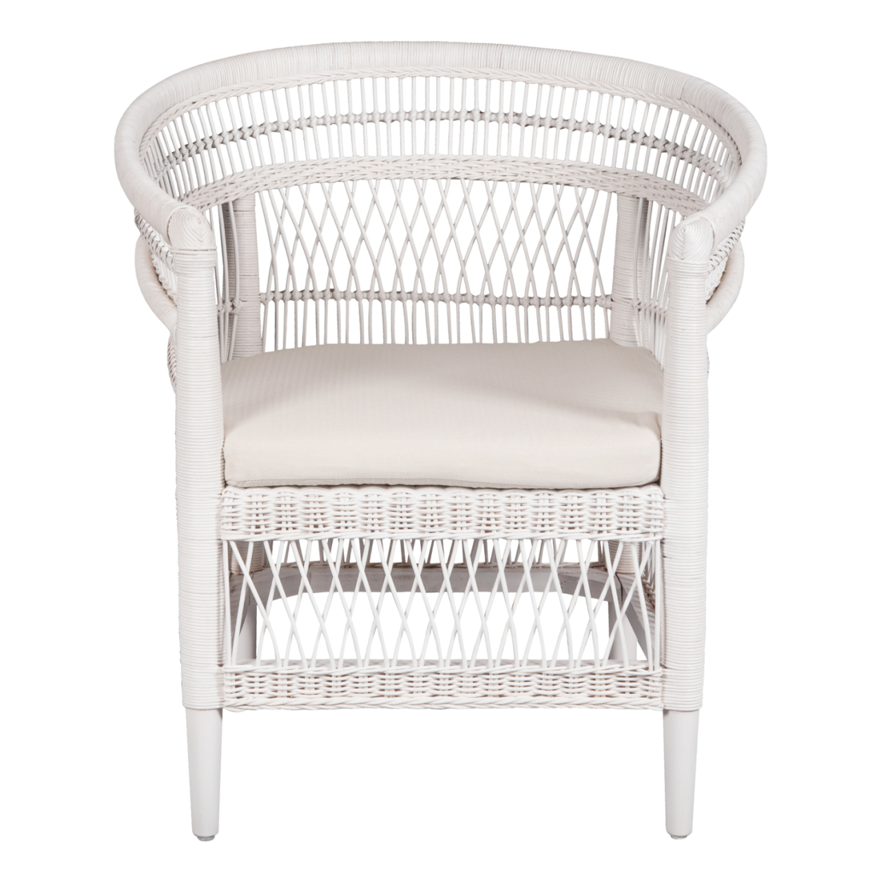 ARMCHAIR MALAWI HM9635.02 MAHOGANY WOOD WITH RATTAN IN WHITE--B'RATED 80x70x86Hcm. [3]