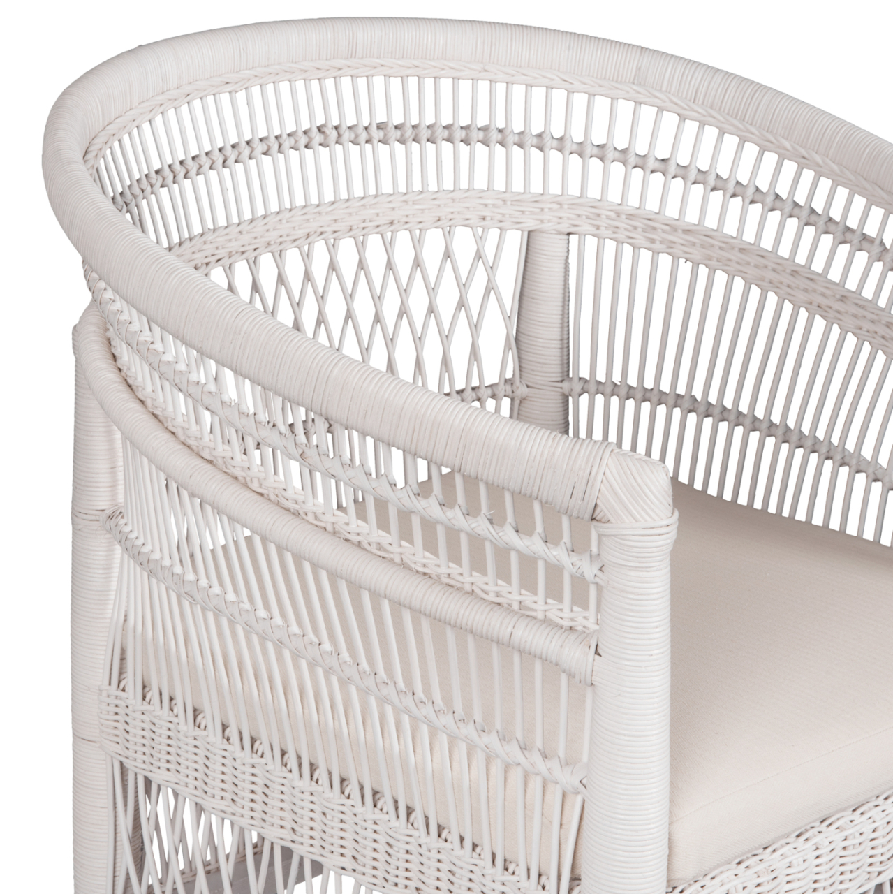 ARMCHAIR MALAWI HM9635.02 MAHOGANY WOOD WITH RATTAN IN WHITE--B'RATED 80x70x86Hcm. [7]